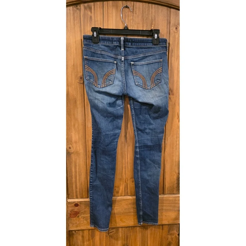 Hollister Skinny Jeans Girls 3R (26X29) Blue Stone‎ Wash Denim Stretch Pockets